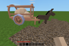 Donkey with Transport Carriage Side