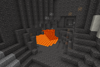 A deepslate cavern with some ores