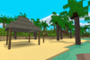 coconut trees & thatch
