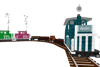 Image of three diesel locomotives and all the wagon types from AdvTrains Freight Train