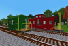 European Escort Wagon and Wooden Caboose with Cupola