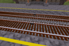 Horn tracks at a station in Mineclonia.