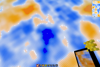 Colored nodes show high and low noise values of 2D Perlin noise