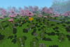 cherry and grasslands decorations