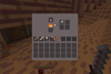 Smelting an iron lump in a furnace