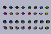 Optional, alternate shaped dyes