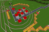 "Node buildings" village with bus stops (noderoads & nodehouses).
