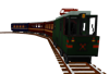 Screenshot of the Orient Express set with locomotive and carriages on a transparent background