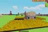 A lovely farm collecting food from the surrounding farm fields.