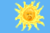 Zoomed-in screenshot of just the sun in the sky