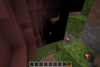 Bandgneiss cave with uranium ore in the dark