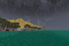 Coming ashore in the rain