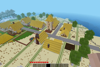 A medieval village (requires the mod cottages)