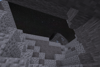 Sky through cave opening