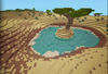 Acacia tree created with the mod