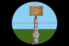 Look through theodolite