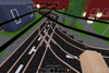 Junctions and cross-sections over the tramway track