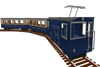 Screenshot of the Zugspitzbahn train set on a curved track on a transparent background