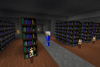 Talk to the wizard in the library