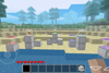 Futuristic Pedestals Generating Particles