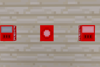 US, German, and UK fire alarms (in order)