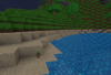 An eggcorn on the beach