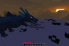Rare Water Dragon at sunset