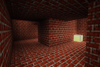The inside of a 3D maze