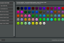 The selector dialog