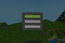 Setup Dialog (For creative mode players)