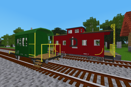 European Escort Wagon and Wooden Caboose with Cupola