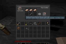 same input on inventory and crafter 2