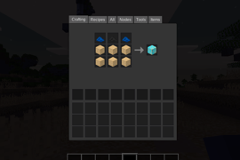 recipe for the fake diamond block