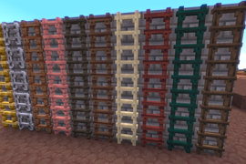 Some ladders in “Mineclonia”