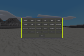 The shape-shift menu