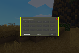 The shape-shift menu