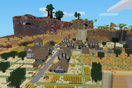 Ethereal adds a lot of nice biomes and building materials for villages (requires ethereal mod)