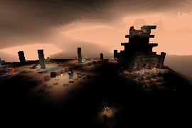 forsaken desert under