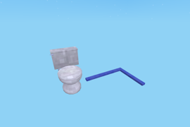 Toilet with a digiline connected