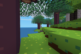 A grassland biome with trees