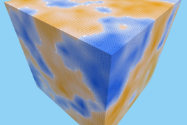 Cube generated with 3D Perlin noise