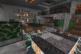 Interior decoration built by a player