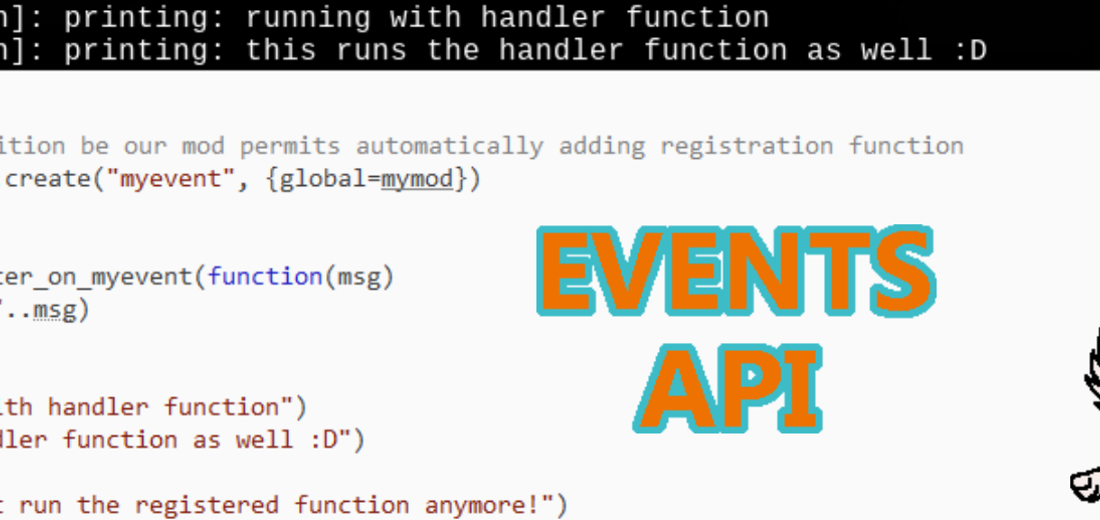 Events API screenshot