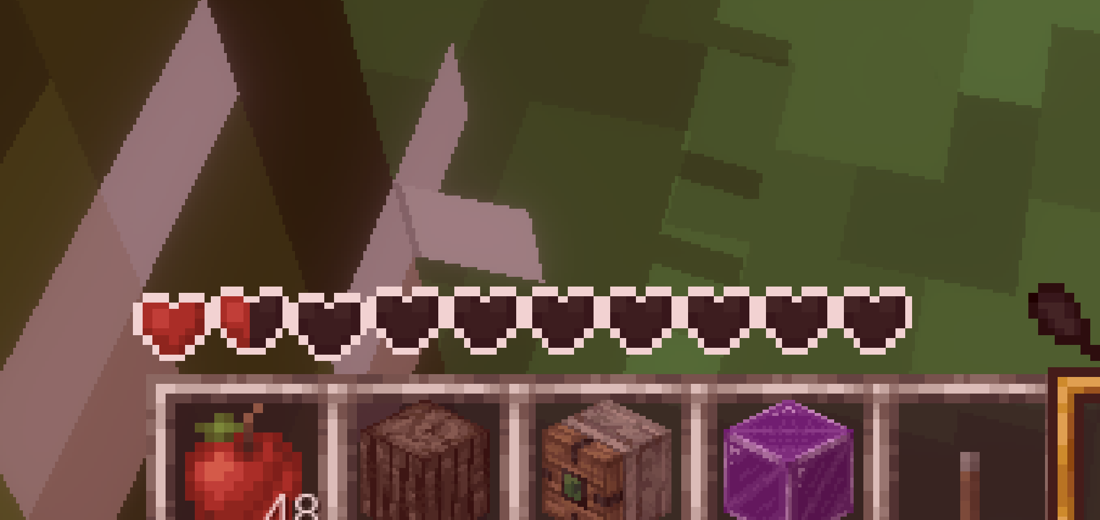 Mineclone2 Heart bar animations screenshot