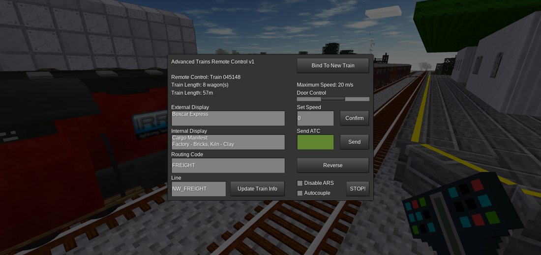 Advtrains Portable Remote Control screenshot