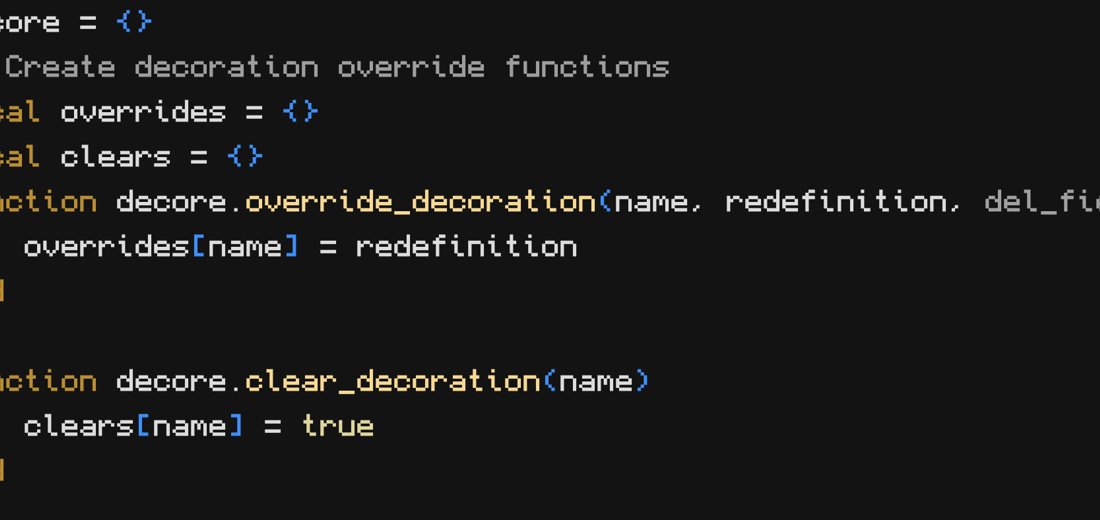 Decore screenshot