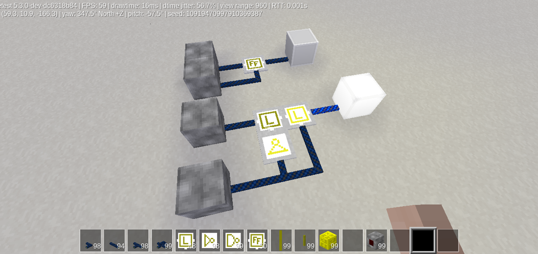 Mesecon Register Circuits screenshot