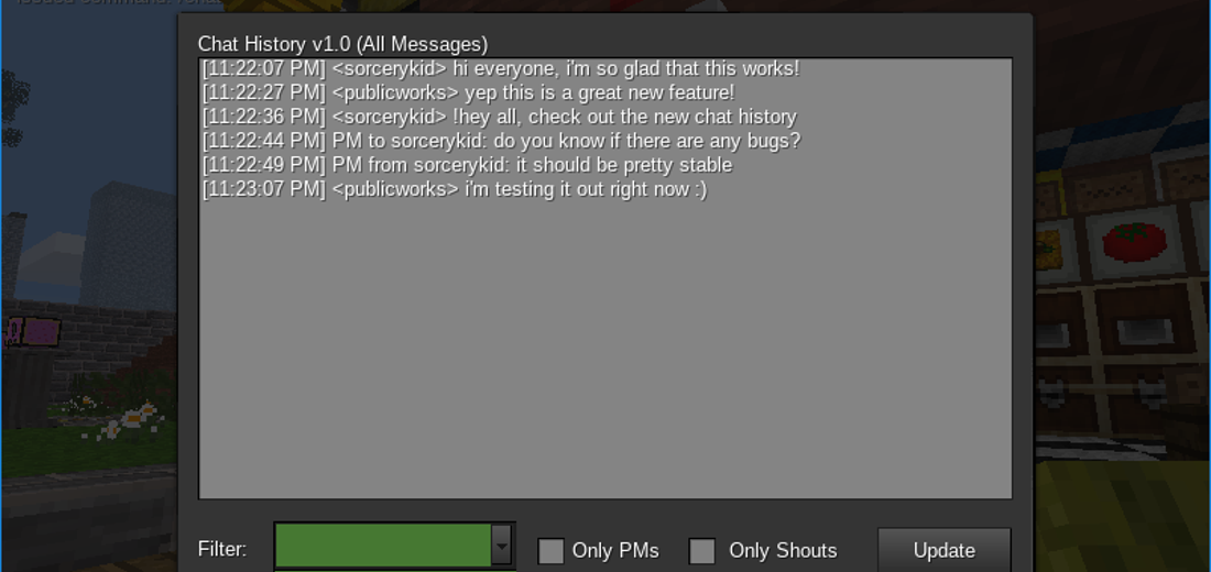 Chat History screenshot