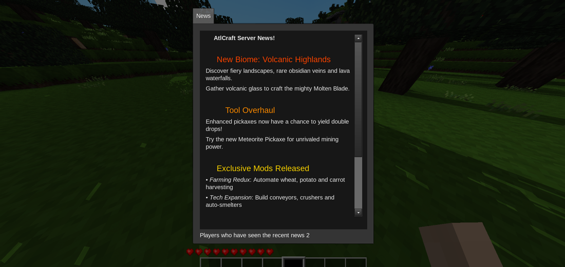 Server News screenshot