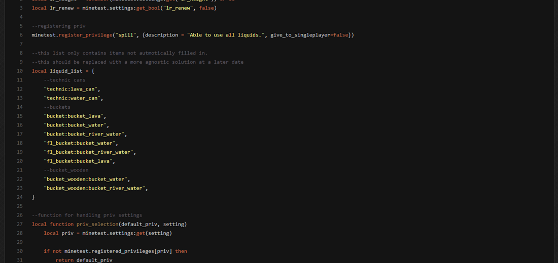 liquid restriction screenshot